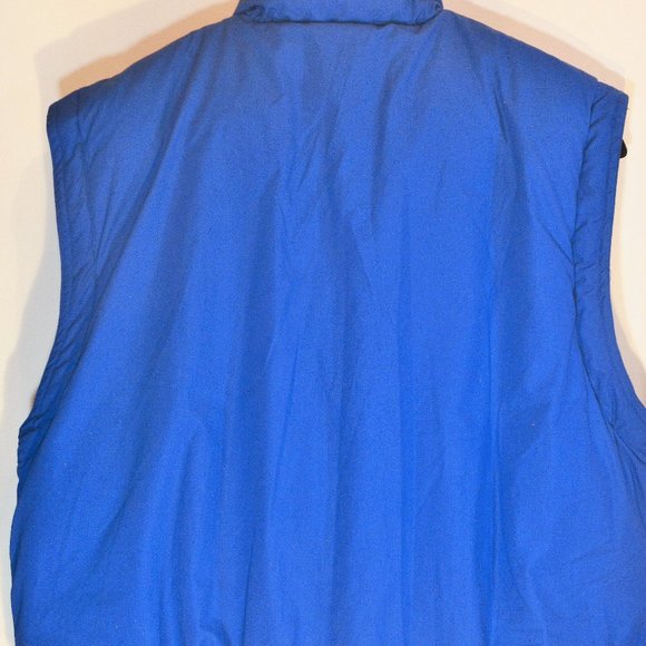 Genuine Down puffer Ski  Vest Polyester/Cotton Filling Down Feather XL Blue - Picture 5 of 9